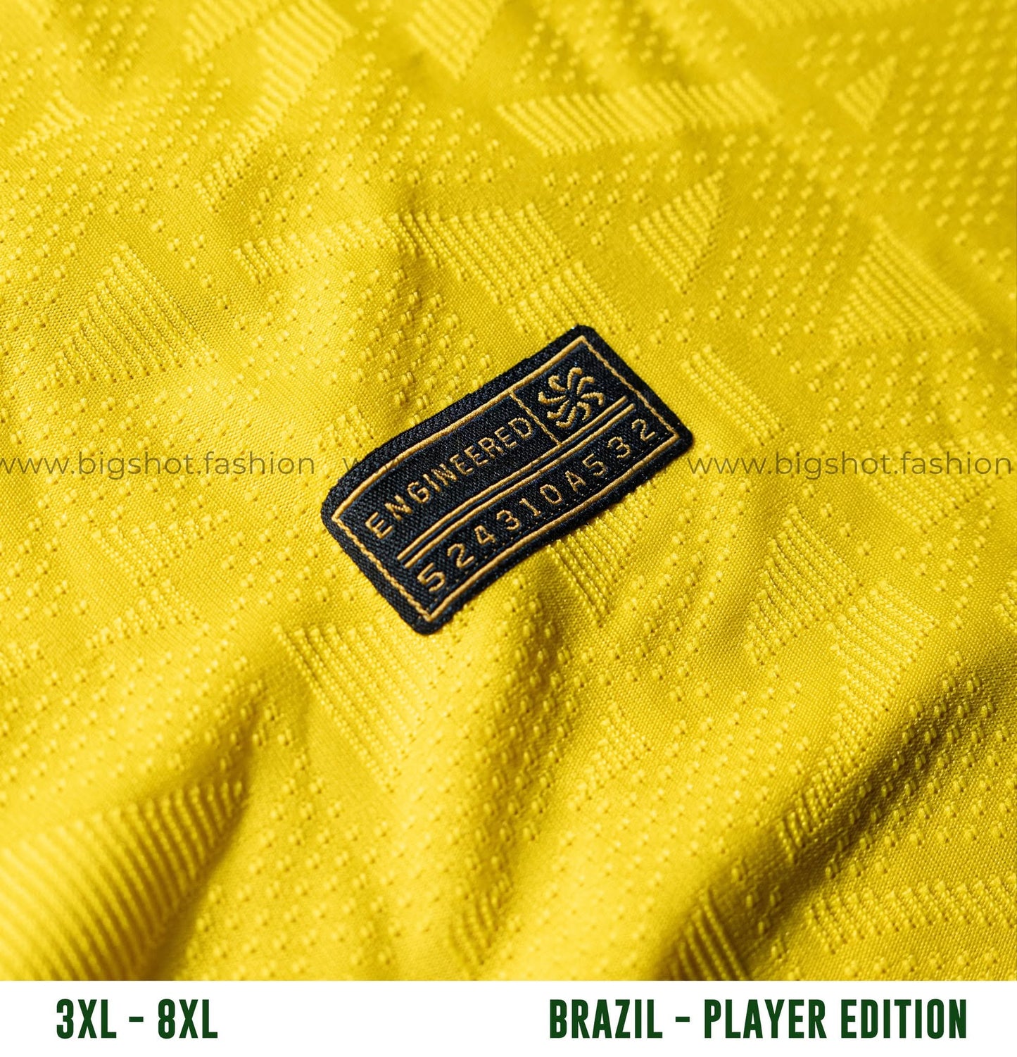 Big Size Jersey - Brazil Home (Player Edition)