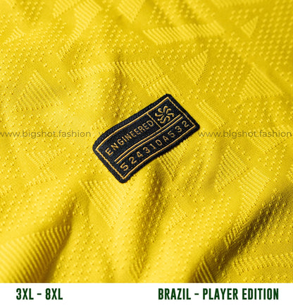 Big Size Jersey - Brazil Home (Player Edition)