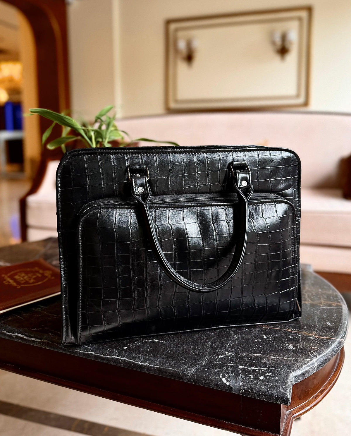 100% Original Leather Bag Black