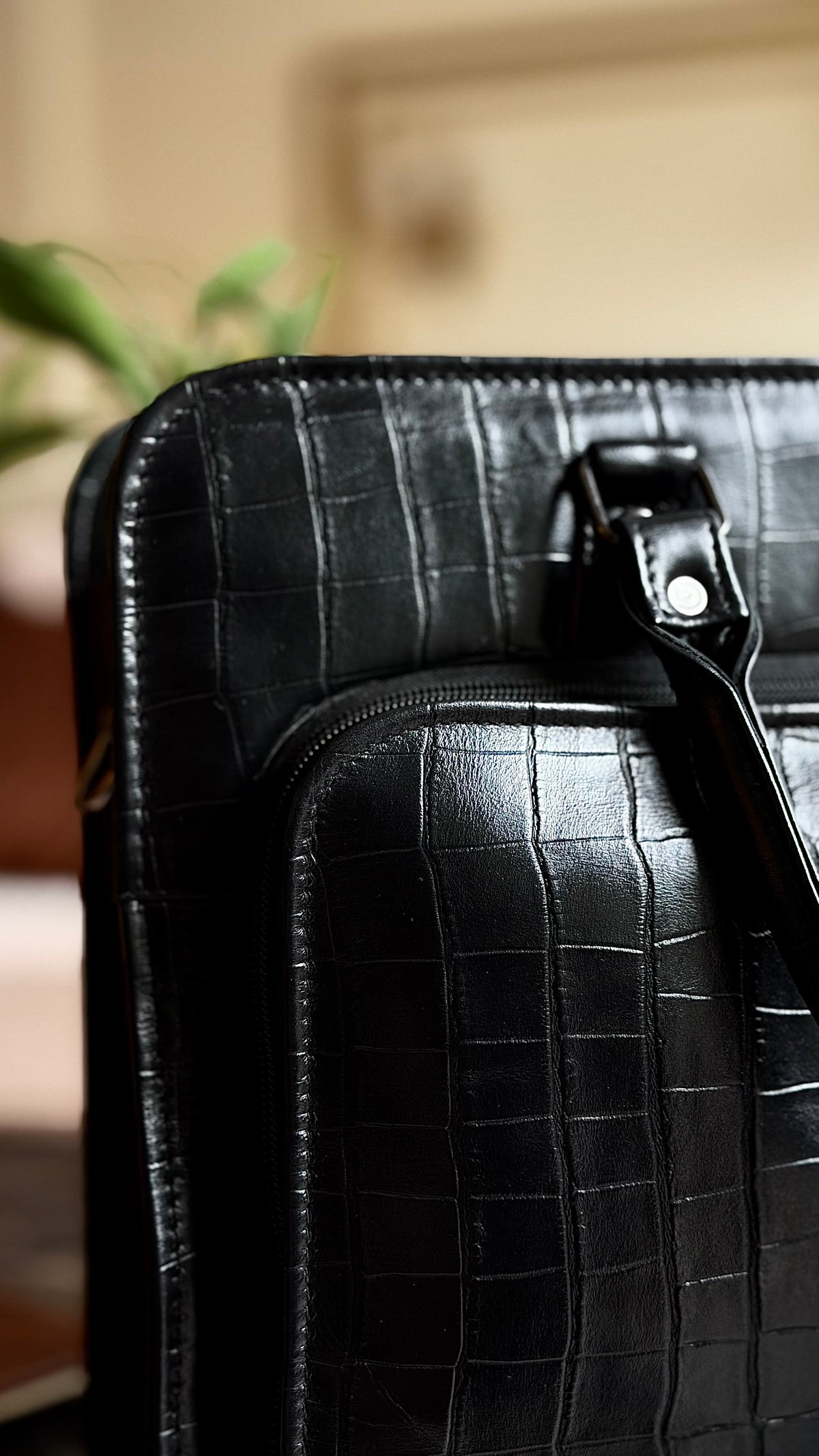 100% Original Leather Bag Black