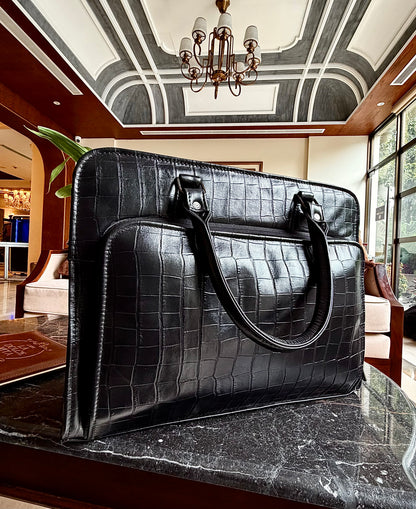 100% Original Leather Bag Black