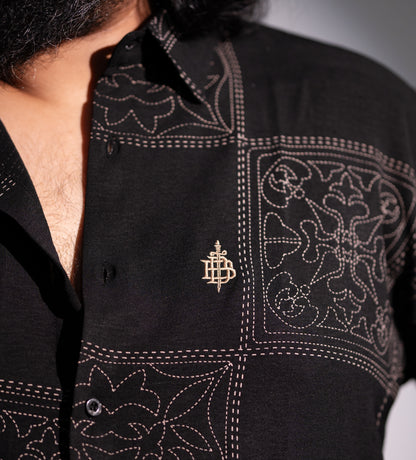 Luxury Black Aesthetic Full Sleeve Shirt