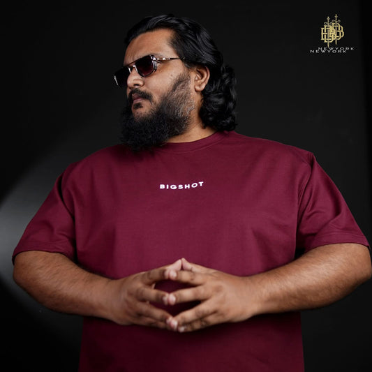 Drop Shoulder Maroon (D-1)
