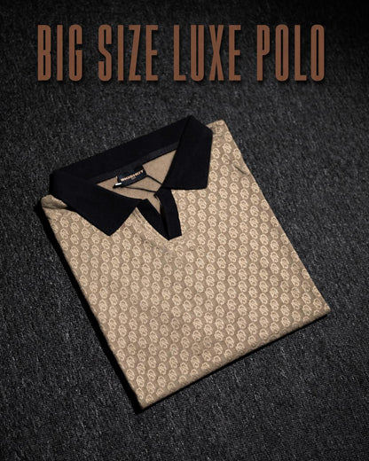 BIGSHOT Specially Designed Luxury Polo - Beige Black