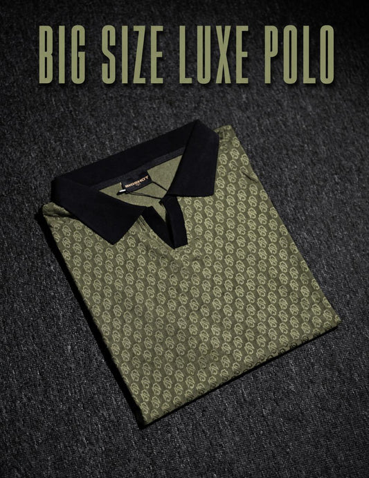 BIGSHOT Specially Designed Luxury Polo - Olive Black