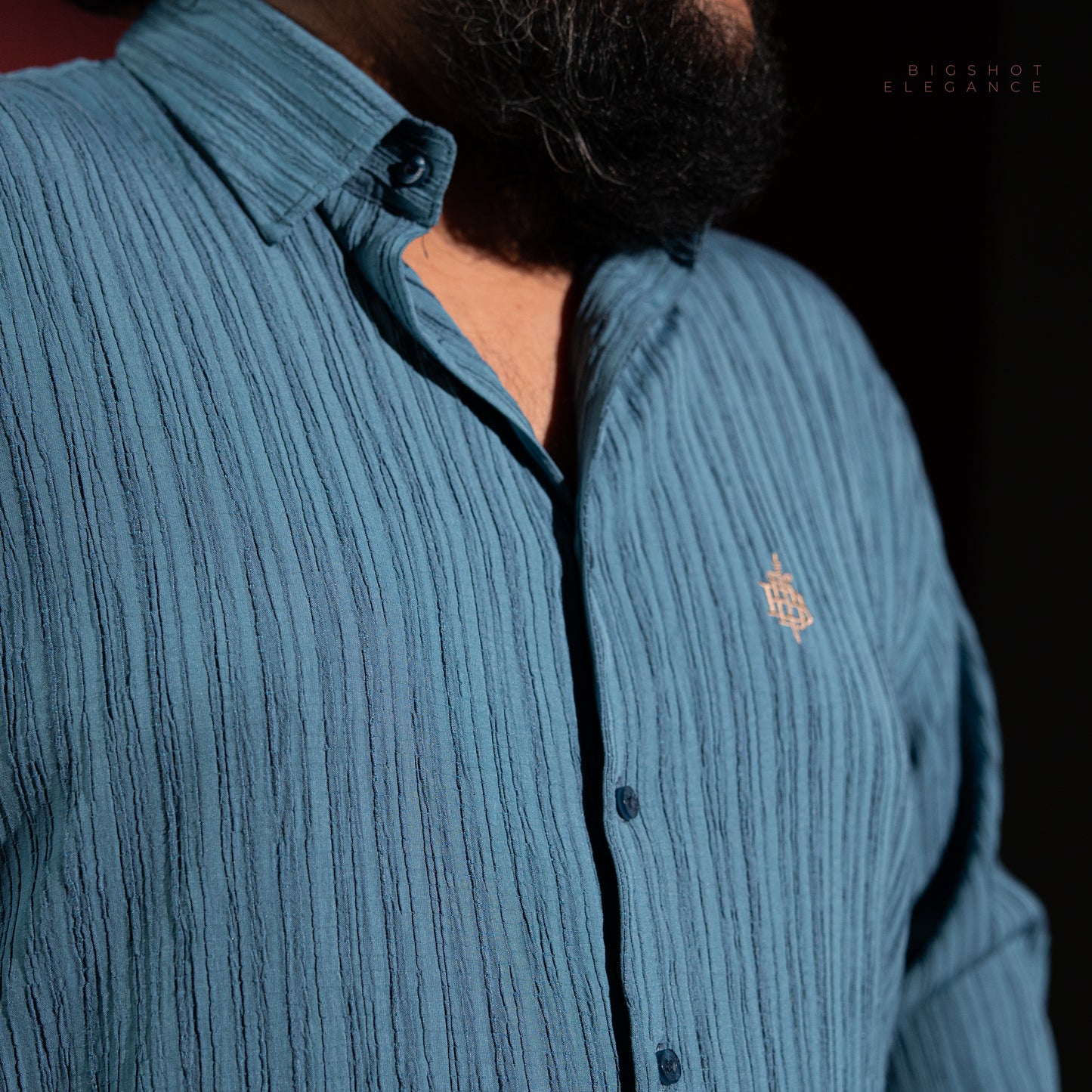 Muted Blue Full Sleeve Shirt