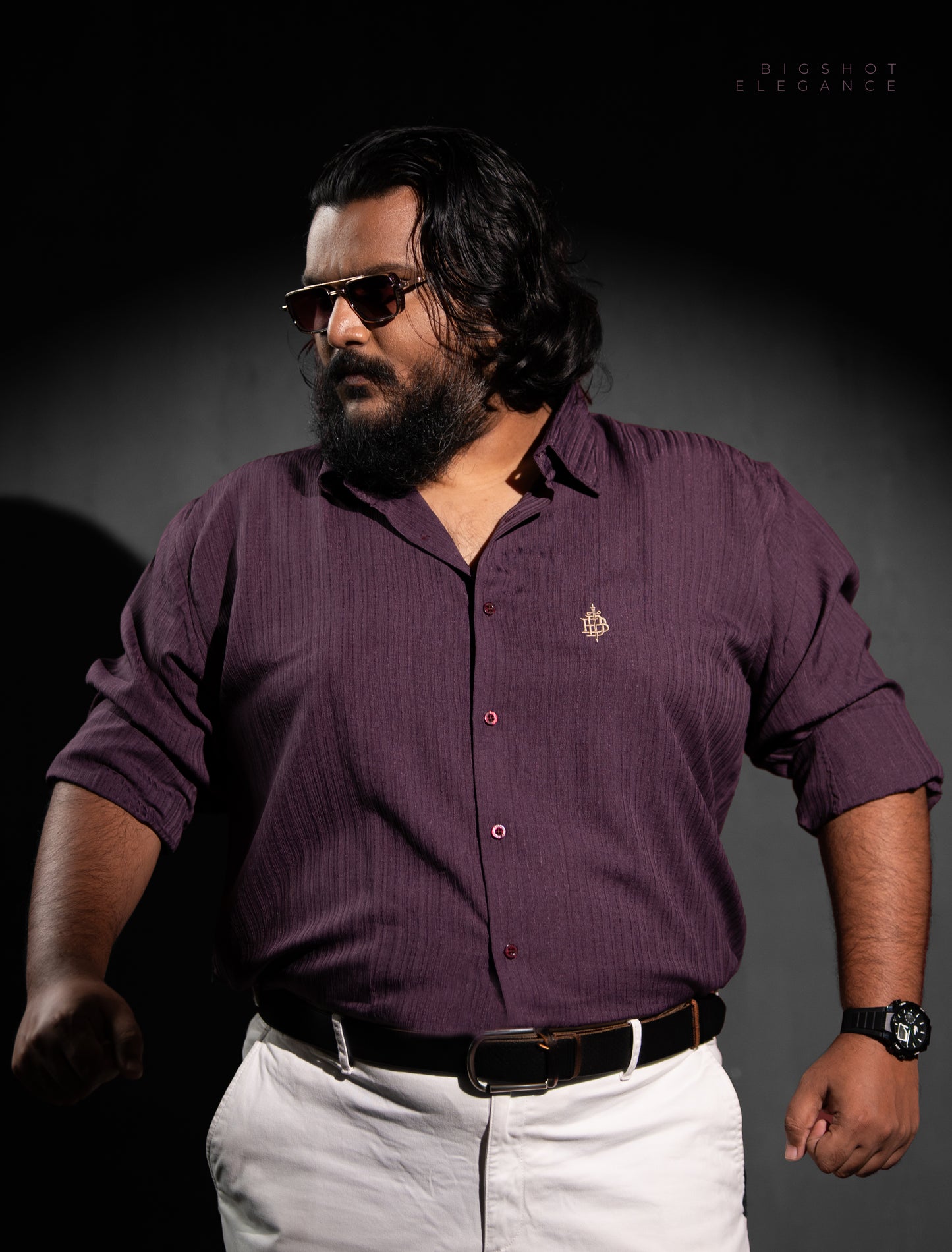 Deep Plum Full Sleeve Shirt