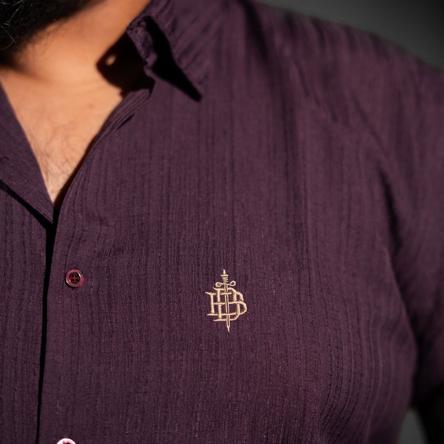 Deep Plum Full Sleeve Shirt