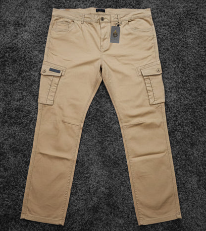 Big Size Cargo Pants - Beige