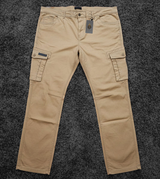 Big Size Cargo Pants - Beige