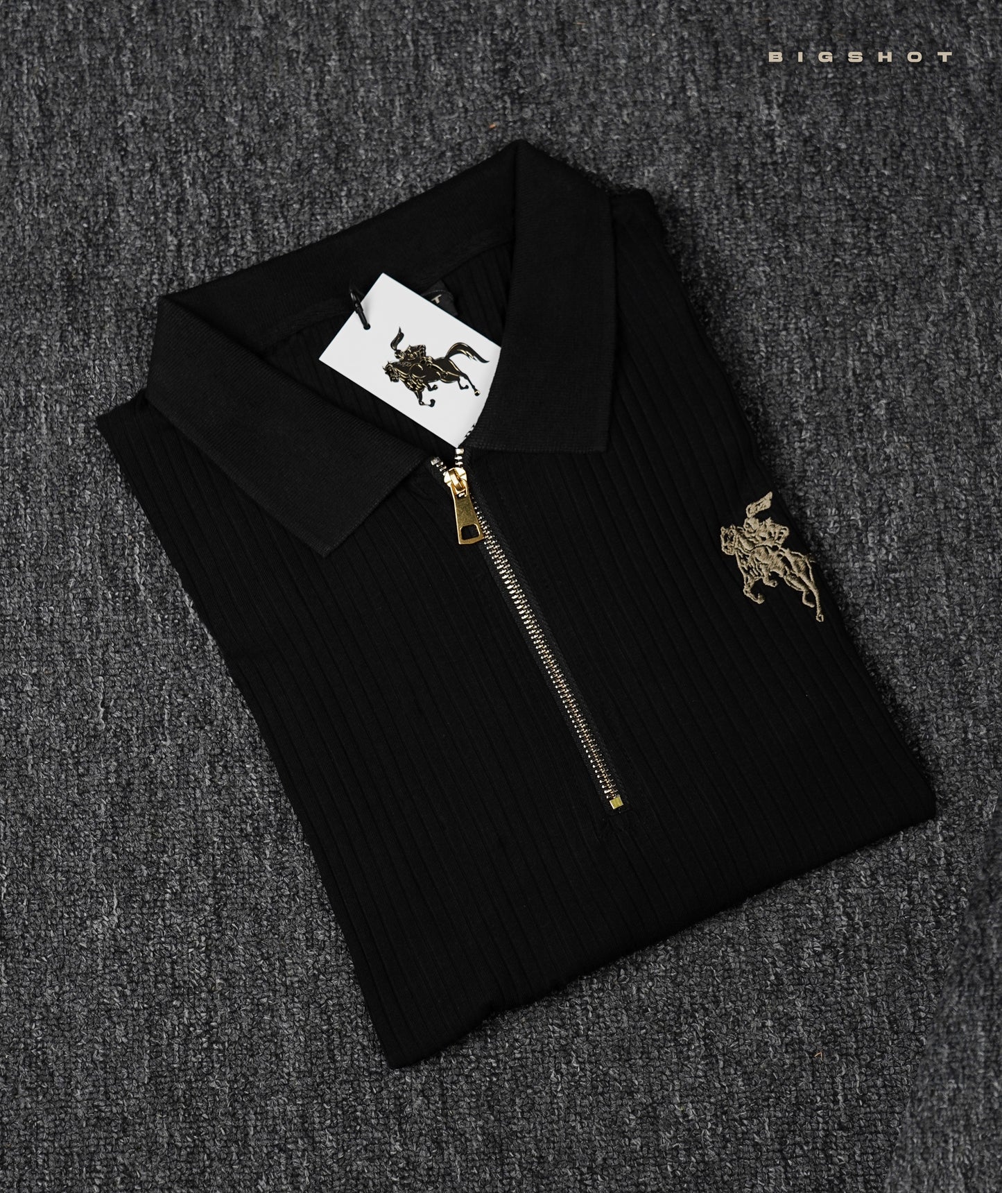 Luxury Old Money Polo - Black