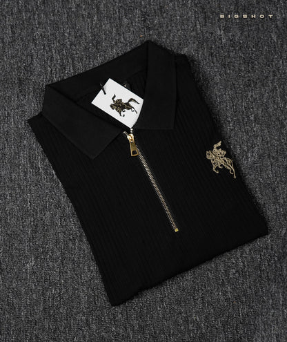 Luxury Old Money Polo - Black