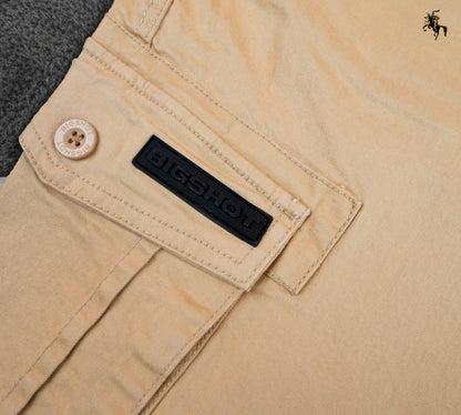 Big Size Cargo Pants - Beige