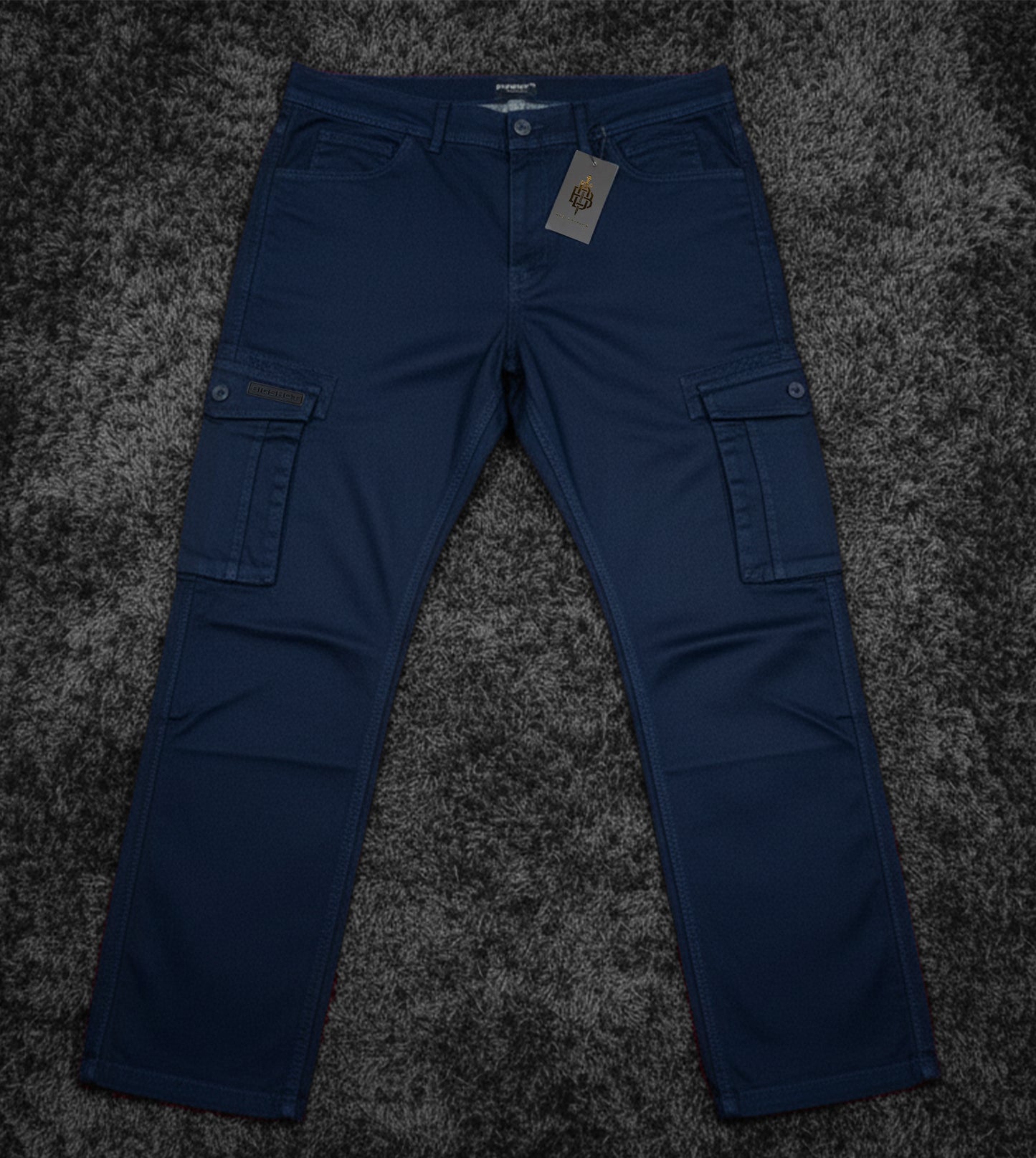 Big Size Cargo Pants - Deep Navy