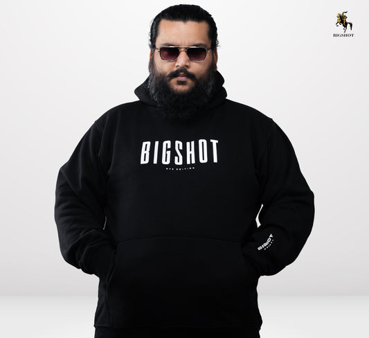 Big Size Hoodie (D1) - Black
