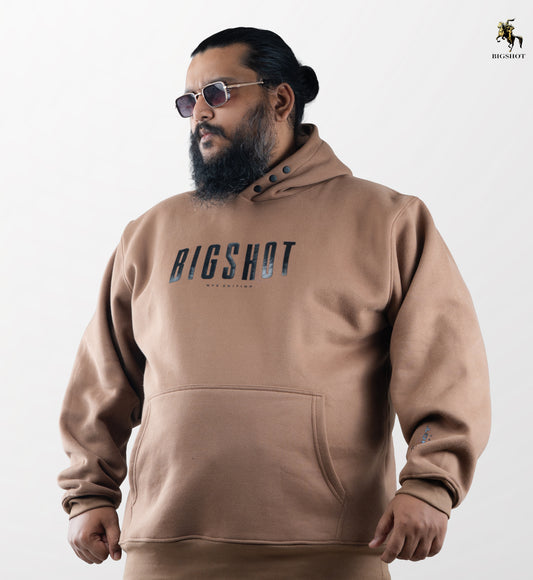 Big Size Hoodie (D1) - Mocha