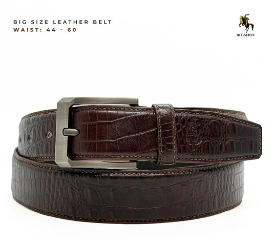 Leather Belt - Brown Gap Texture