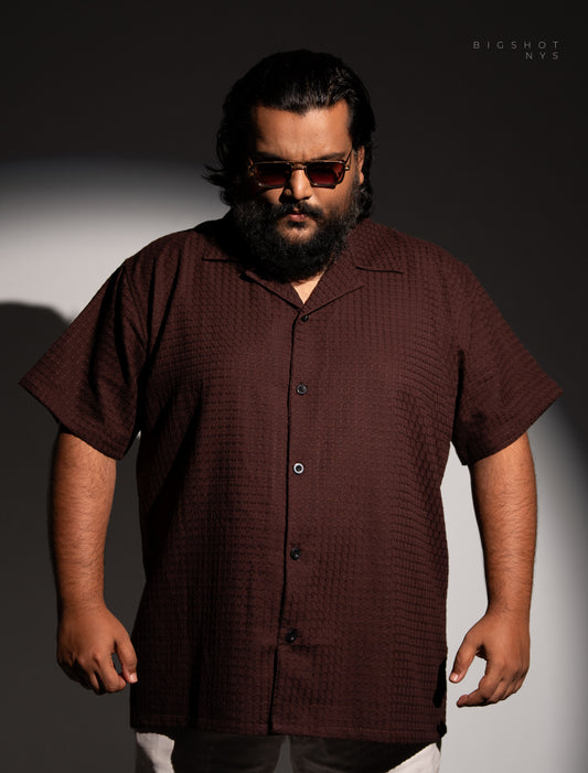 Deep Maroon Half Sleeve Cuban Shirt