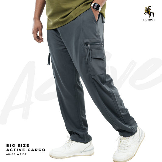BIGSHOT Active Cargo Pants - Grey Ash