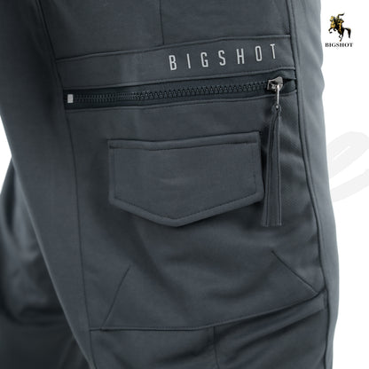 BIGSHOT Active Cargo Pants - Grey Ash