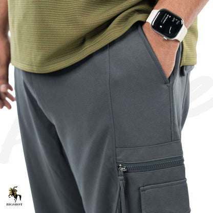 BIGSHOT Active Cargo Pants - Grey Ash