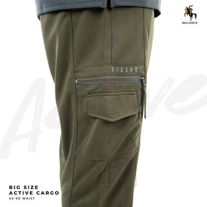 BIGSHOT Active Cargo Pants - Olive