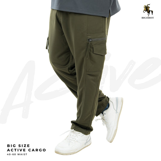 BIGSHOT Active Cargo Pants - Olive