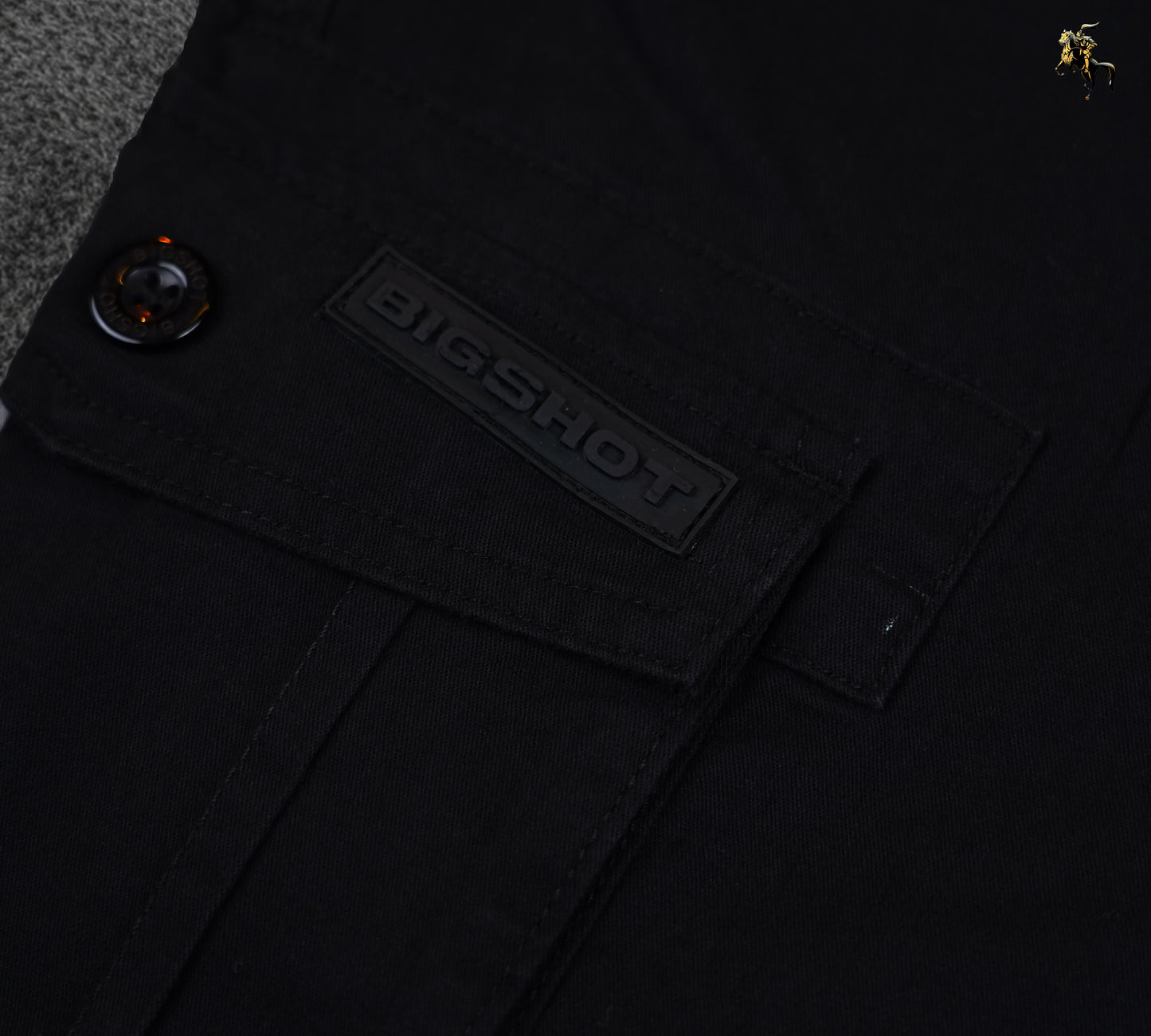 Big Size Cargo Pants - Black