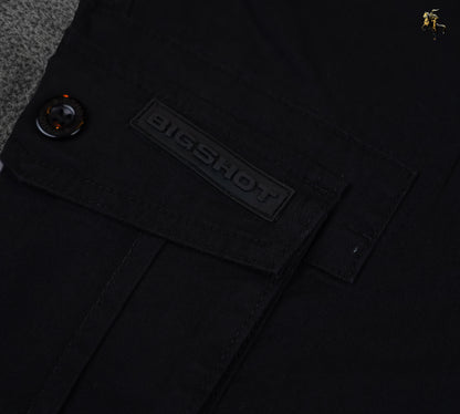 Big Size Cargo Pants - Black
