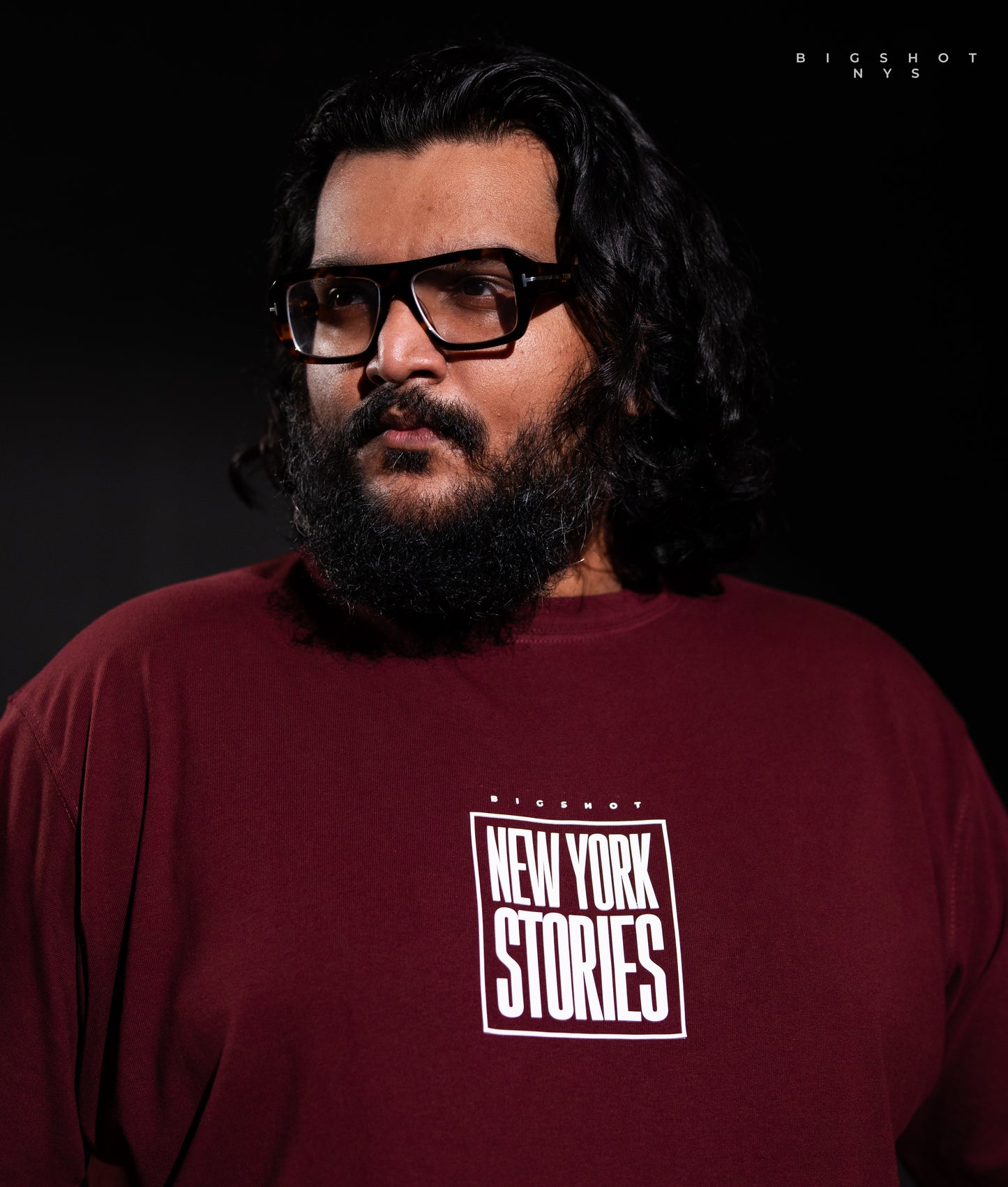 Big Size Drop Shoulder - Maroon New York Stories