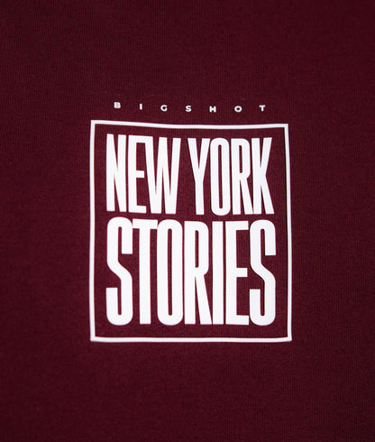 Big Size Drop Shoulder - Maroon New York Stories