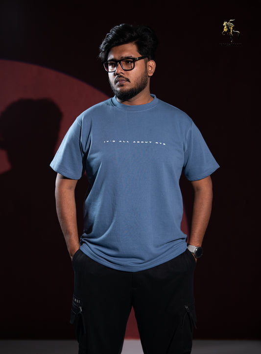 Big Size Drop Shoulder - Sapphire Blue NYS