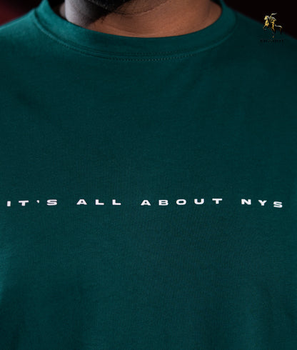 Big Size Drop Shoulder - Deep Green NYS