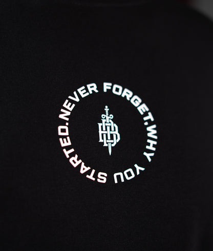 Big Size Drop Shoulder - Black Circle Logo