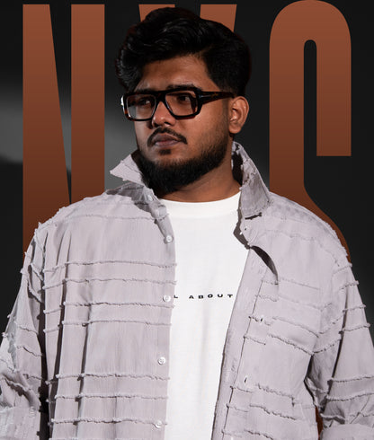 Luxury Full SLeeve Shirt - Popped Silver