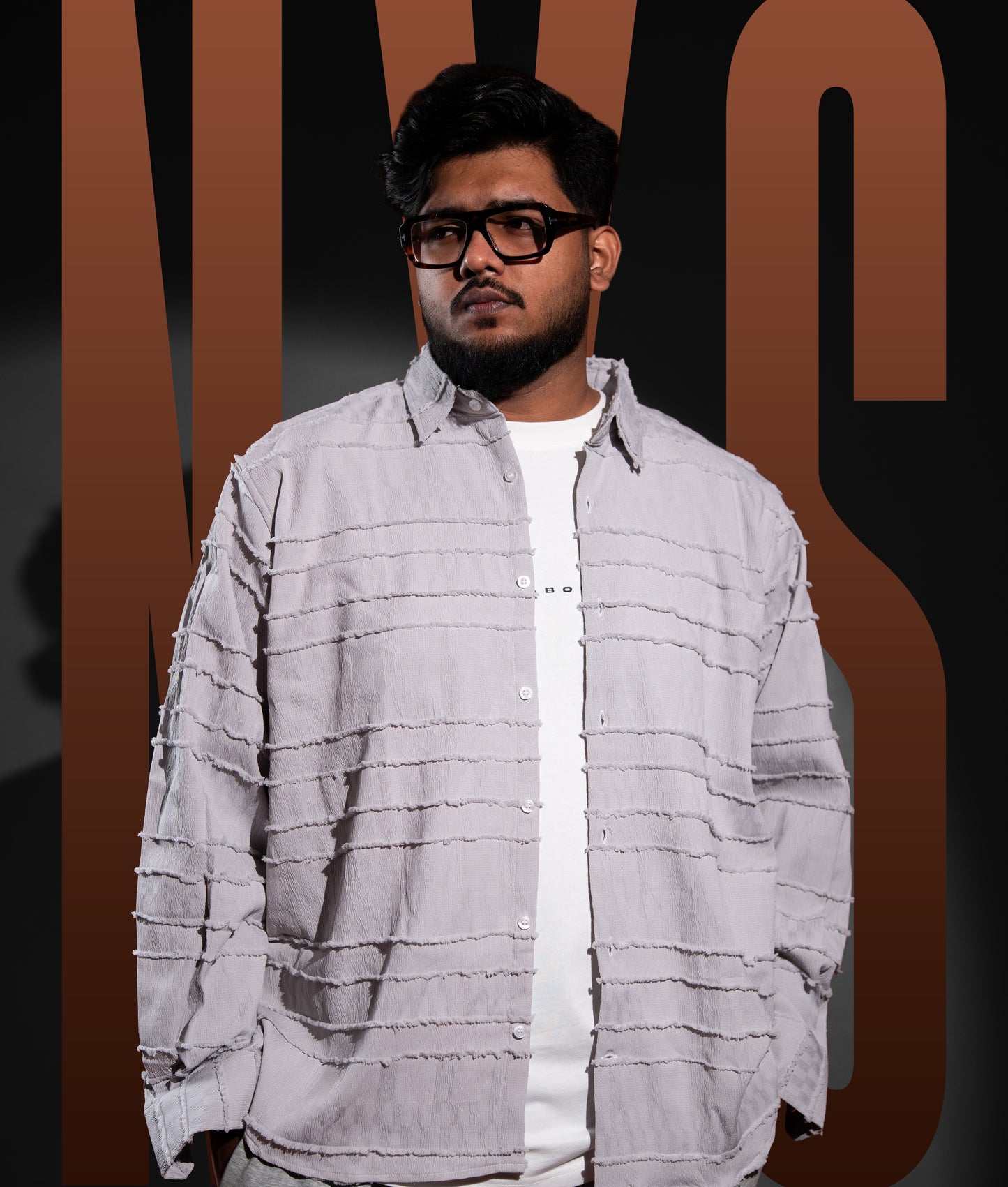 Luxury Full SLeeve Shirt - Popped Silver