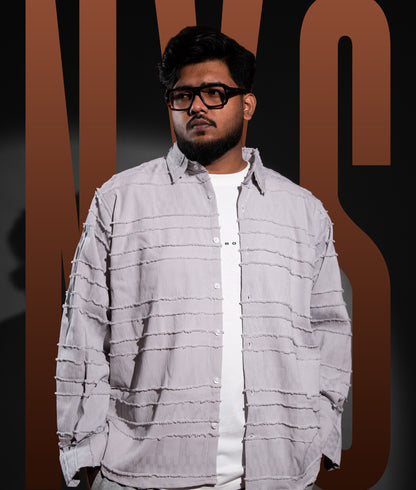 Luxury Full SLeeve Shirt - Popped Silver
