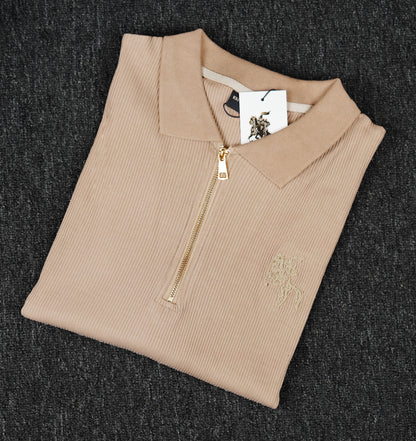 Luxury Old Money Polo - Beige