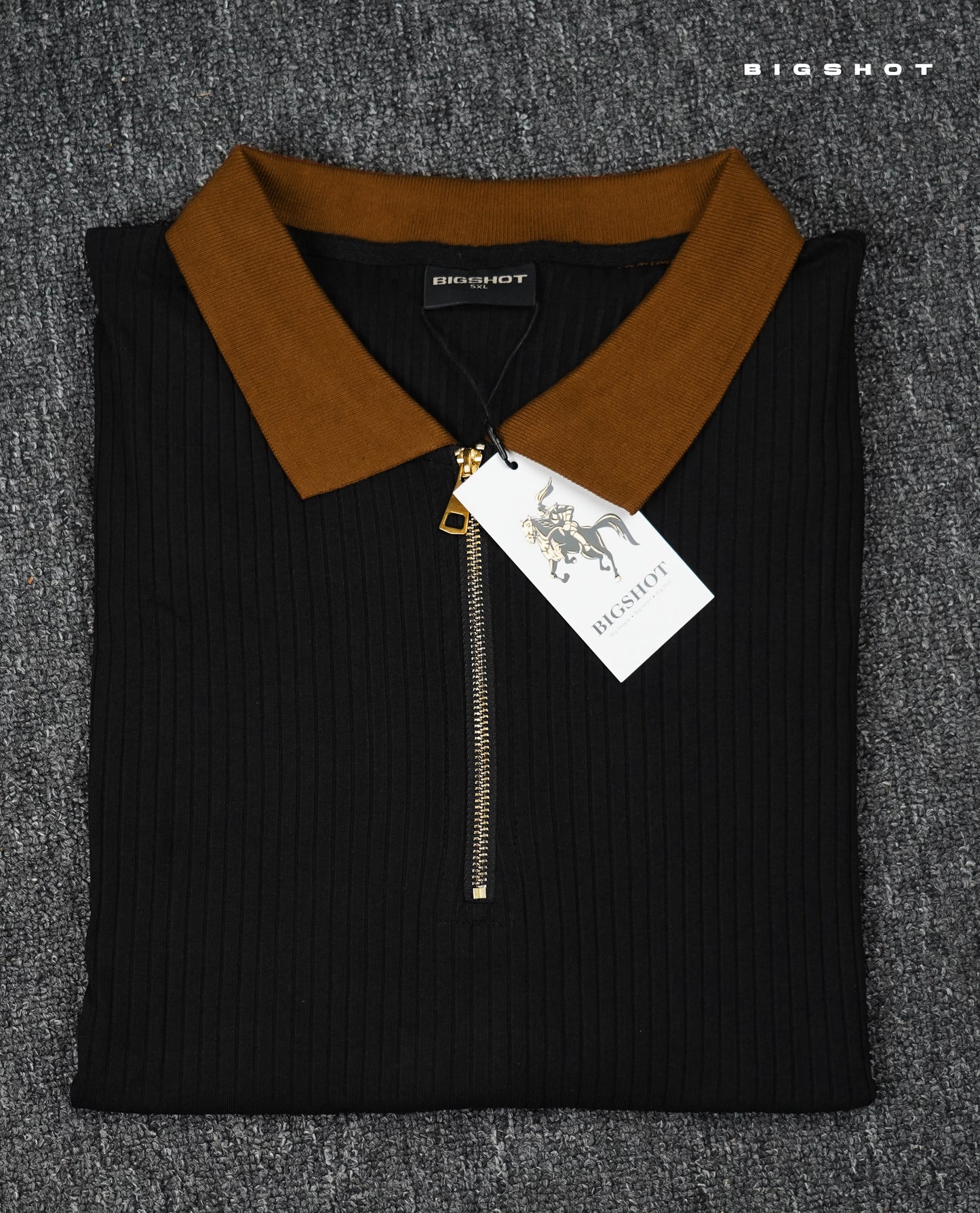 Luxury Old Money Polo - Black Brown