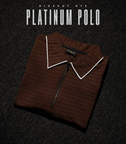 Specially Designed Platinum Polo - Deep Brown