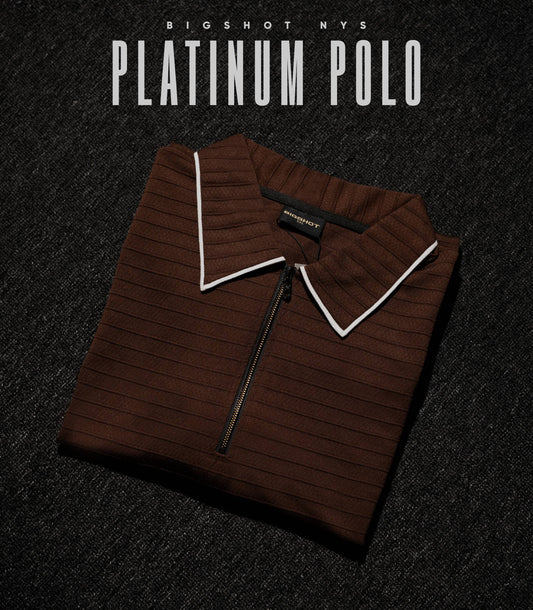 Specially Designed Platinum Polo - Deep Brown