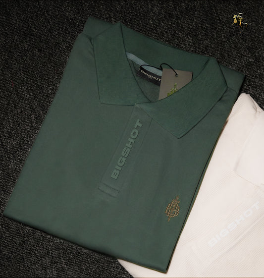 Dual Placket Luxury Old Money Polo - Teal Paste