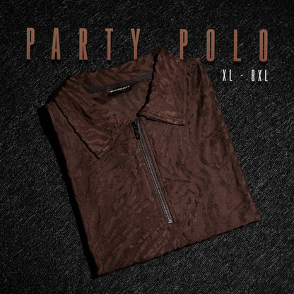 BIG SHOT Specially Designed Party Polo - Dark Brown