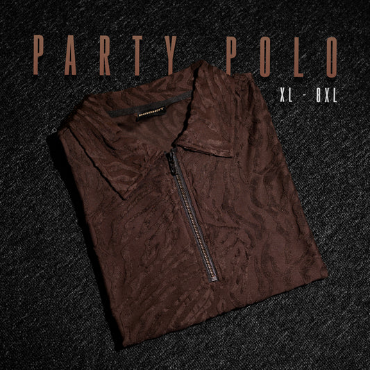 BIG SHOT Specially Designed Party Polo - Dark Brown