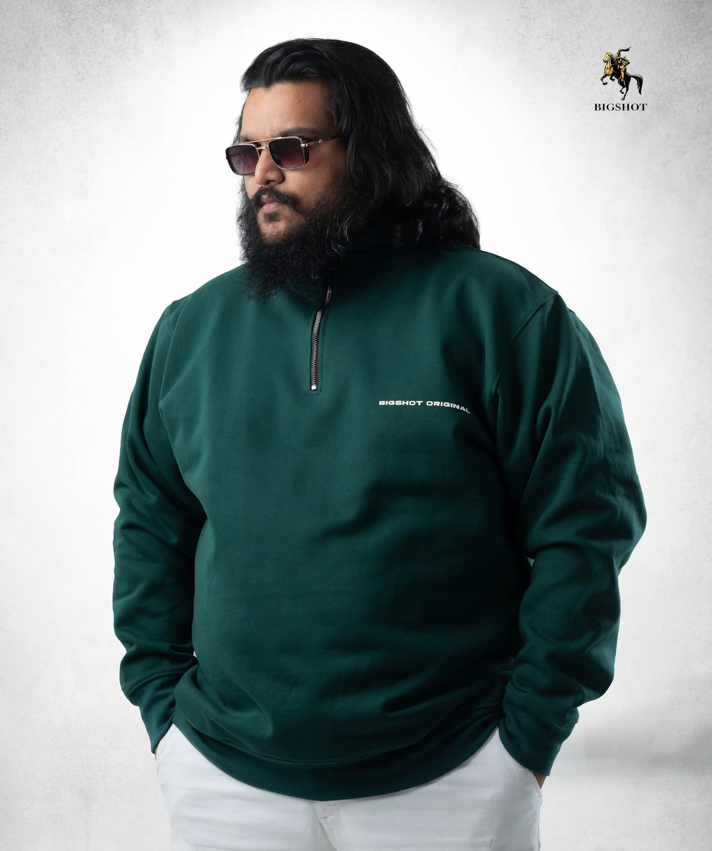 Half Zipper Jacket (D2) - Green