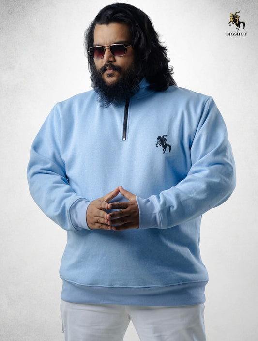 Half Zipper Jacket (D1) - Sky