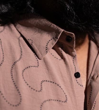 Beige Aesthetic Full Sleeve Shirt