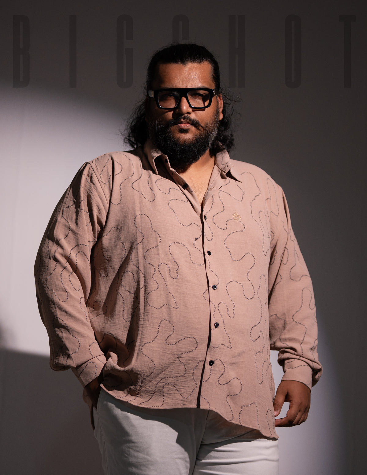 Beige Aesthetic Full Sleeve Shirt
