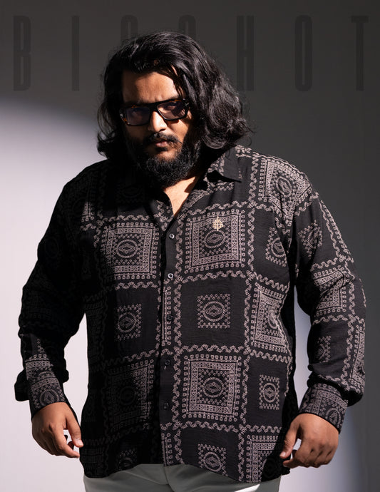 Luxury Black Aesthetic Full Sleeve Shirt
