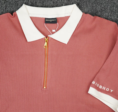 Luxury Old Money Polo - Light Peach